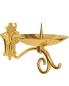 Preview: Wandewiglicht 27 cm Messing poliert mit Dorn