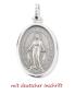 Preview: Wunderbare Medaille 18 mm Silber 925 Marienmedaille