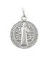 Preview: Benediktus Medaille 20 mm Ø Sterling Silber 925