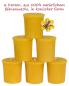 Preview: 6 Stumpenkerzen 45 x 50 mm konisch 100% Bienenwachs gelb