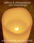 Preview: 4 LED Kerzen Echtwachs "Friedenslicht" 130 x 68 mm