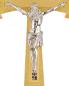 Preview: Prozessionskreuz schlicht, 40 cm Corpus versilbert