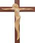 Preview: Wandkreuz aus Buchenholz 20 x 11 cm durchbrochen