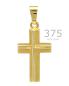 Preview: Kreuz Stege Anhänger 12 mm x 18 mm 9 ct Gold 375