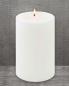 Preview: Teelicht- Dauerkerze weiß 12 cm hoch 8 cm Ø