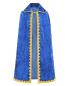 Preview: Sternsingermantel Samt blau, Größe S, Länge 95 cm