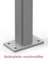 Preview: Stand consisting of 2 aluminum rectangular pipes, 80 x 40 mm
