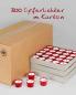 Preview: Votive lights with red polycarbonate cover, 47 mm Ø