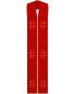 Preview: Priesterstola mit gesticktem Kreuz, rot 135 cm lang