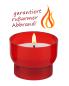 Preview: Votive lights with red polycarbonate cover, 47 mm Ø