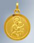 Preview: Skapuliermedaille Jesu/Maria 12 mm Ø 8 ct Gold 333