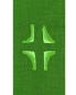 Preview: Priesterstola mit gesticktem Kreuz, grün 135 cm lang