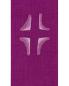 Preview: Priesterstola mit gesticktem Kreuz, violett 135 cm lang