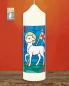 Preview: Osterkerze 165 x 50 mm, Lamm Gottes A+O