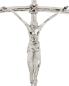 Preview: Vortragekreuz - Papstkreuz 50 x 24 cm versilbert glänzend