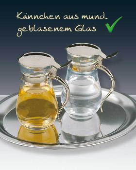 Messkännchengarnitur Glaskännchen mit Deckel 100 ml
