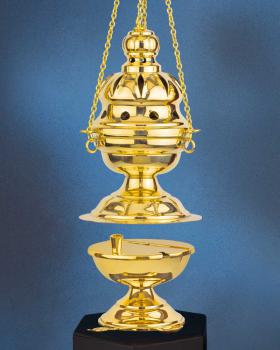 Censer for Epiphany carolers, nickel-plated