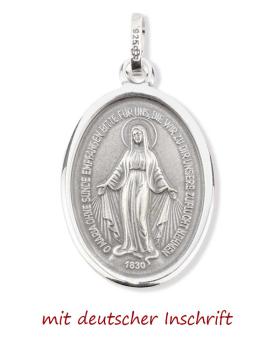 Preview: Wunderbare Medaille 18 mm Silber 925 Marienmedaille