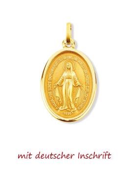 Preview: Wunderbare Medaille 12 mm 14ct. Gold 585 Marienmedaille