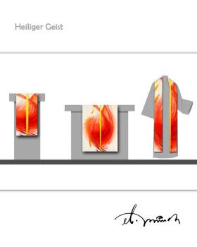 DIAKONSTOLA rot Hl. Geist 138 cm Eberhard Münch