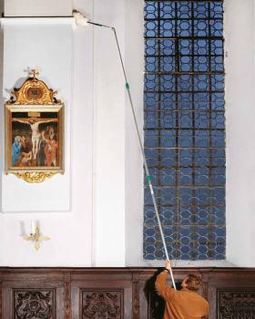 Preview: Gewölbereiniger 2 x 2 m Teleskopstangen Alu