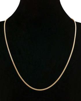 Collier Kette Double Gold PF 45 Länge 45 cm