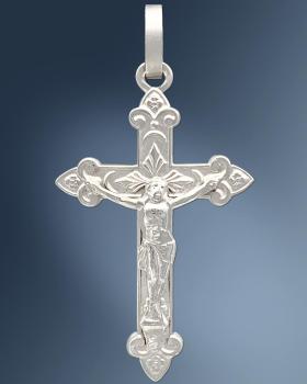 Kreuz Anhänger Kruzifix 18 x 30 mm 925 Silber