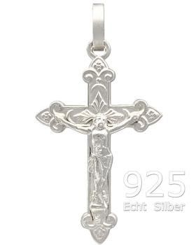 Kreuz Anhänger Kruzifix 20 x 35 mm 925 Silber