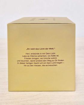 Meditationskerze handgearbeitet 8,5 x 9 cm