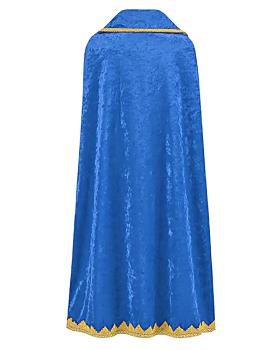 Sternsingermantel Samt blau, Größe M, Länge 105 cm