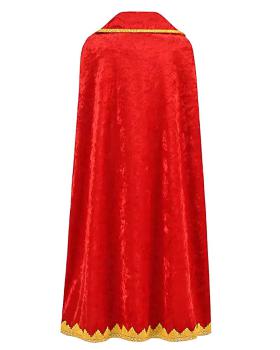 Sternsingermantel Samt rot, Größe M, Länge 105 cm
