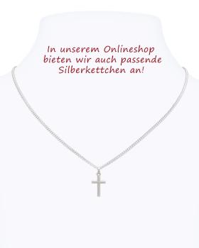 Preview: Kreuz Anhänger konisch 7 x 10 mm 925 Silber