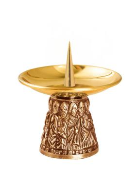 Preview: Altarleuchter Messing  7,5 cm hoch, 10,5 cm Ø