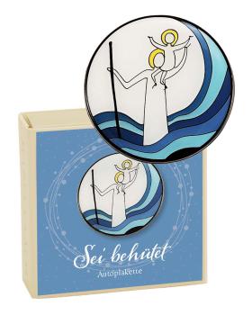 Handschmeichler „Labyrinth“ aus Bronze, 4 cm Ø