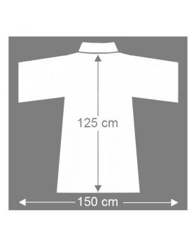 Preview: Dalmatik weiß, Mittelstab mit gold eingewebten Kreuzen