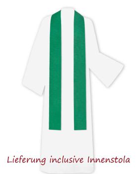 Preview: Kasel grün 130 x 145 cm mit Kreuz Ornamentik