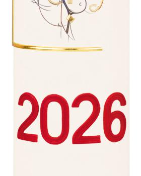 Preview: Jahreszahl 2026 rot für Osterkerze, 5 cm hoch