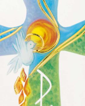 Preview: Osterkerze "Schöpfung" 225 x 70 mm