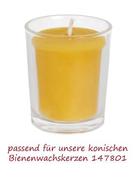 Preview: Lichtglas transparent 1 Stück 4,5 cm Ø, 5 cm hoch