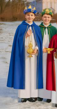 Sternsingerkrone blau, verstellbar 54–60 cm Umfang