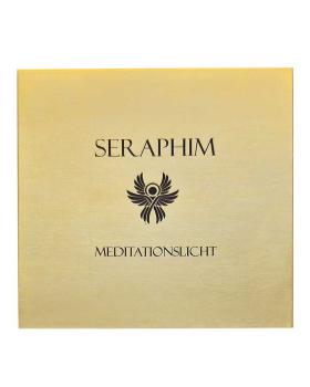 Preview: Meditationskerze handgearbeitet 8,5 x 9 cm