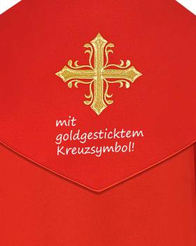 Preview: Nikolaus-Rauchmantel mit Kreuzsymbol 140 cm lang