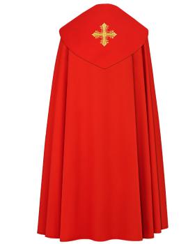 Preview: Nikolaus-Rauchmantel mit Kreuzsymbol 140 cm lang