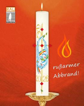 Osterkerze 800 x 80 mm "Frohe Botschaft" A + O