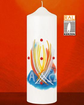 Osterkerze 225 x 70 mm  "Ich mache alles neu"