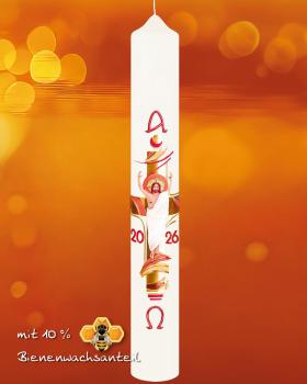 Preview: Osterkerze 600 x 80 mm RAL Kreuz der Auferstehung