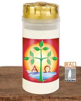 20 Osterkerzen "Lebensbaum" 4 Tage