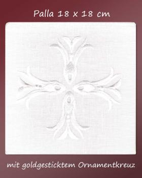 Preview: Kelchgarnitur mit barocker weißer Ornamentik, 4-teilig