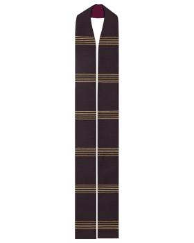 Langstola Handwebe schwarz ca. 155 cm lang