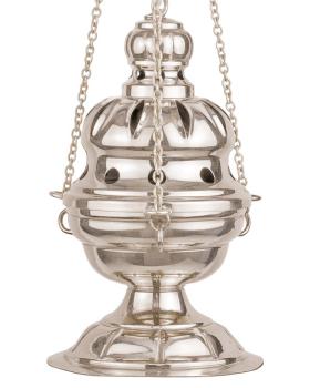 Censer for Epiphany carolers, nickel-plated